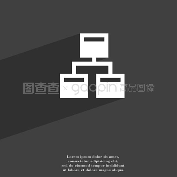平面設計的現代網頁美學 本地網絡圖標、長陰影與空間藝術的融合